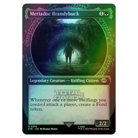 Magic The Gathering - The Lord of the Rings - Tales of Middle-Earth - Meriadoc Brandybuck (Showcase Card)  - 0314 (Foil)