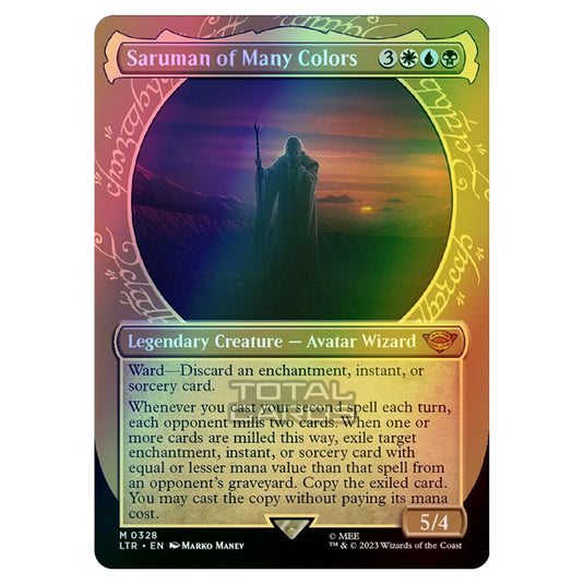 Magic The Gathering - The Lord of the Rings - Tales of Middle-Earth - Saruman of Many Colors (Showcase Card)  - 0328 (Foil)