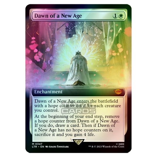 Magic The Gathering - The Lord of the Rings - Tales of Middle-Earth - Dawn of a New Age (Extended Art Card)  - 0347 (Foil)