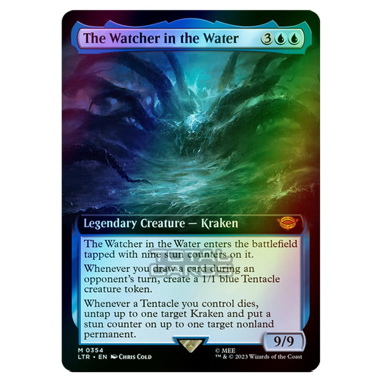 Magic The Gathering - The Lord of the Rings - Tales of Middle-Earth - The Watcher in the Water (Extended Art Card)  - 0354 (Foil)