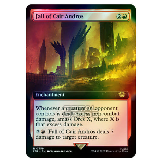 Magic The Gathering - The Lord of the Rings - Tales of Middle-Earth - Fall of Cair Andros (Extended Art Card)  - 0359 (Foil)