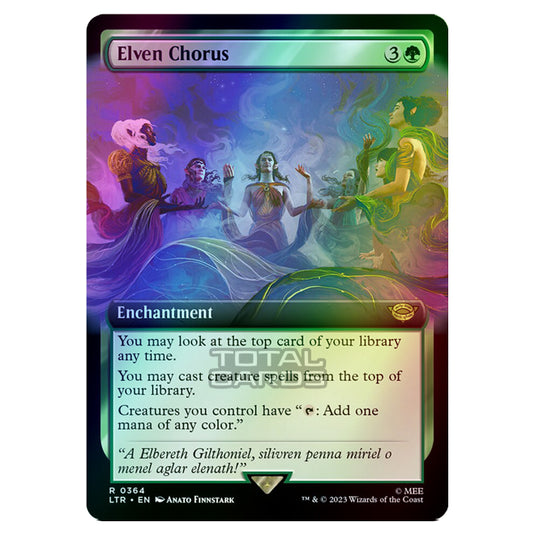 Magic The Gathering - The Lord of the Rings - Tales of Middle-Earth - Elven Chorus (Extended Art Card)  - 0364 (Foil)