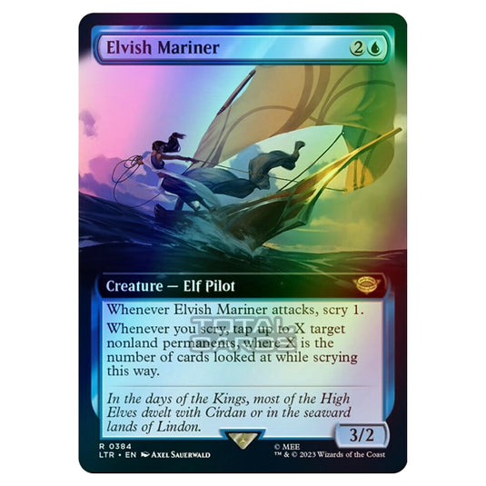 Magic The Gathering - The Lord of the Rings - Tales of Middle-Earth - Elvish Mariner (Extended Art Card)  - 0384 (Foil)