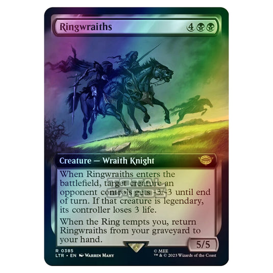 Magic The Gathering - The Lord of the Rings - Tales of Middle-Earth - Ringwraiths (Extended Art Card)  - 0385 (Foil)