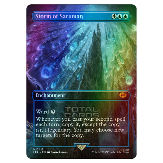 Magic The Gathering - The Lord of the Rings - Tales of Middle-Earth - Storm of Saruman (Scene Card)  - 0413 (Foil)