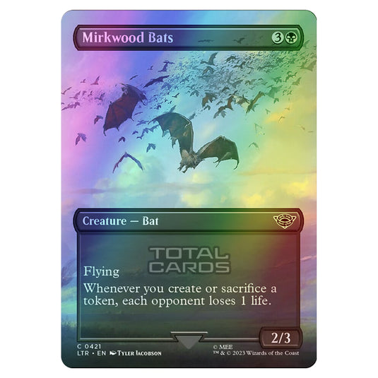 Magic The Gathering - The Lord of the Rings - Tales of Middle-Earth - Mirkwood Bats (Scene Card)  - 0421 (Foil)