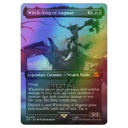 Magic The Gathering - The Lord of the Rings - Tales of Middle-Earth - Witch-king of Angmar (Scene Card)  - 0423 (Foil)