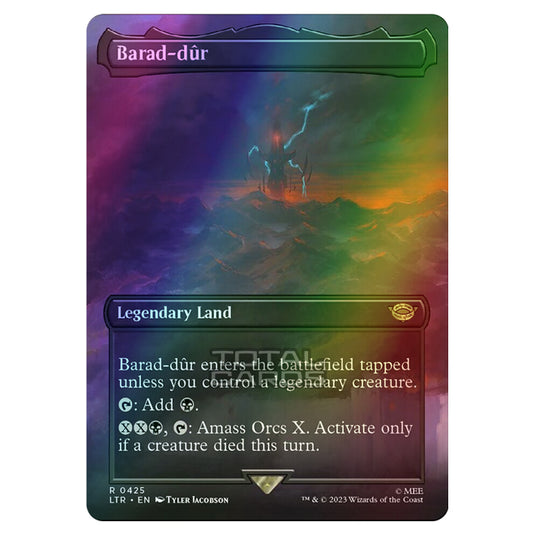 Magic The Gathering - The Lord of the Rings - Tales of Middle-Earth - Barad-dûr (Scene Card)  - 0425 (Foil)