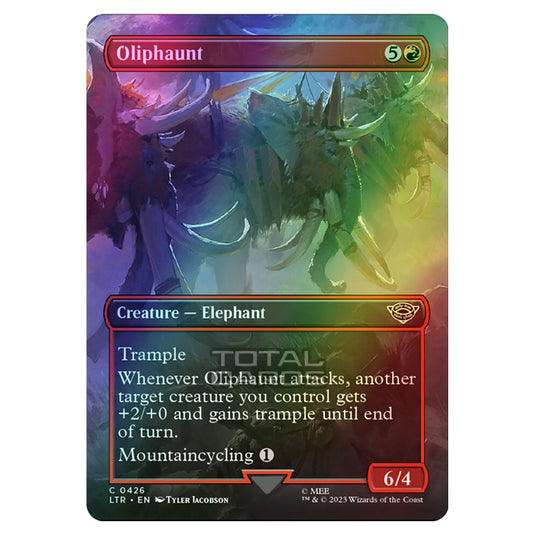 Magic The Gathering - The Lord of the Rings - Tales of Middle-Earth - Oliphaunt (Scene Card)  - 0426 (Foil)