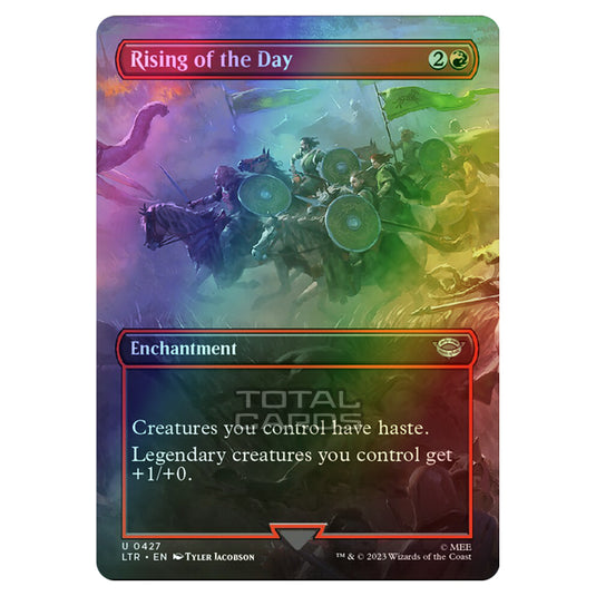 Magic The Gathering - The Lord of the Rings - Tales of Middle-Earth - Rising of the Day (Scene Card)  - 0427 (Foil)