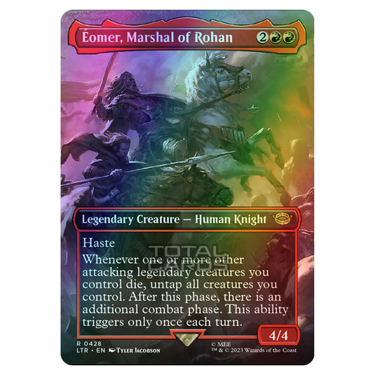 Magic The Gathering - The Lord of the Rings - Tales of Middle-Earth - Éomer, Marshal of Rohan (Scene Card)  - 0428 (Foil)