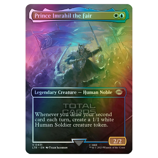 Magic The Gathering - The Lord of the Rings - Tales of Middle-Earth - Prince Imrahil the Fair (Scene Card)  - 0431 (Foil)