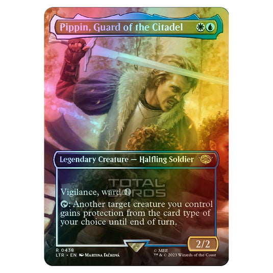 Magic The Gathering - The Lord of the Rings - Tales of Middle-Earth - Pippin, Guard of the Citadel (Scene Card)  - 0438 (Foil)