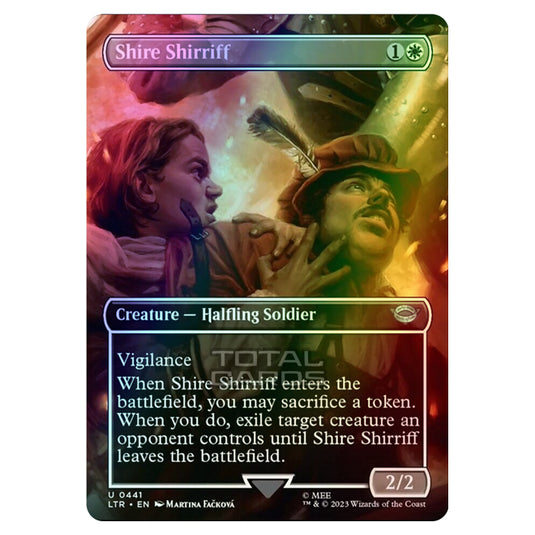 Magic The Gathering - The Lord of the Rings - Tales of Middle-Earth - Shire Shirriff (Scene Card)  - 0441 (Foil)