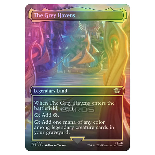 Magic The Gathering - The Lord of the Rings - Tales of Middle-Earth - The Grey Havens (Scene Card)  - 0443 (Foil)