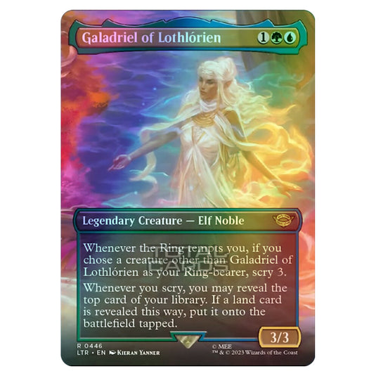 Magic The Gathering - The Lord of the Rings - Tales of Middle-Earth - Galadriel of Lothlórien (Scene Card)  - 0446 (Foil)