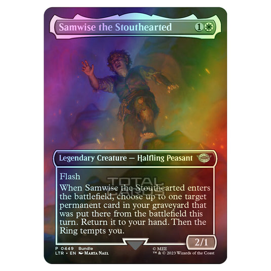 Magic The Gathering - The Lord of the Rings - Tales of Middle-Earth - Samwise the Stouthearted (Scene Card)  - 0449 (Foil)