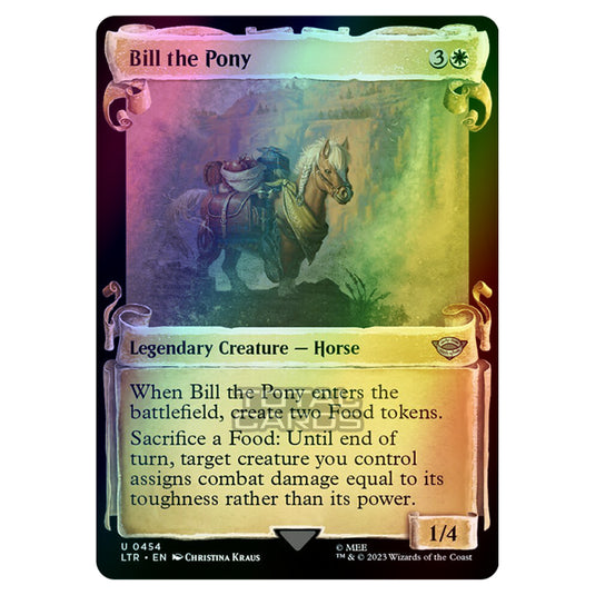 Magic The Gathering - The Lord of the Rings - Tales of Middle-Earth - Bill the Pony (Extended Art Card)  - 0454 (Foil)