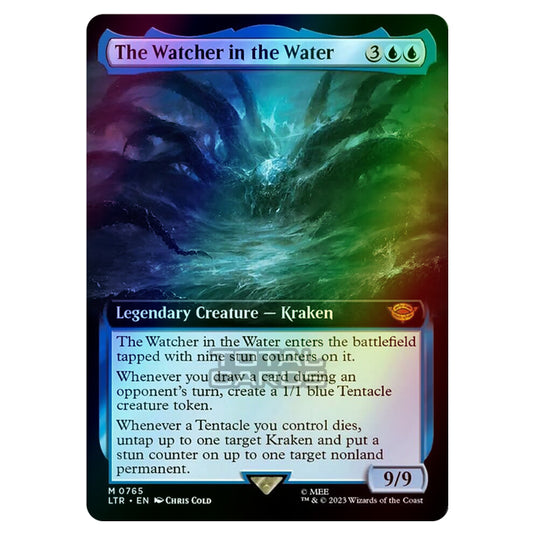 Magic The Gathering - The Lord of the Rings - Tales of Middle-Earth - The Watcher in the Water (Extended Art Card)  - 0765 (Foil)