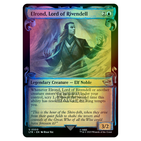 Magic The Gathering - The Lord of the Rings - Tales of Middle-Earth - Elrond, Lord of Rivendell - 0500 (Foil)