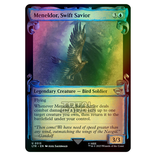 Magic The Gathering - The Lord of the Rings - Tales of Middle-Earth - Meneldor, Swift Savior - 0513 (Foil)