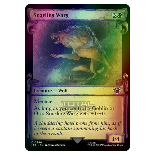 Magic The Gathering - The Lord of the Rings - Tales of Middle-Earth - Snarling Warg - 0560 (Foil)