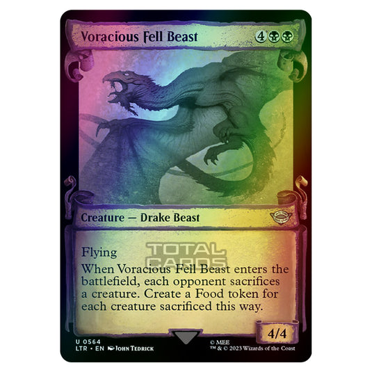 Magic The Gathering - The Lord of the Rings - Tales of Middle-Earth - Voracious Fell Beast - 0564 (Foil)