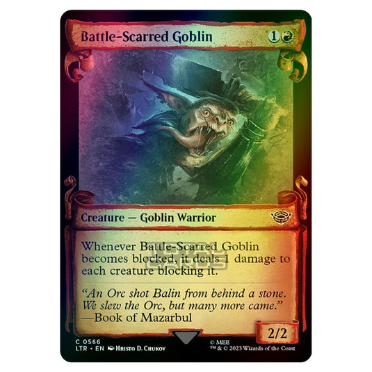 Magic The Gathering - The Lord of the Rings - Tales of Middle-Earth - Battle-Scarred Goblin - 0566 (Foil)