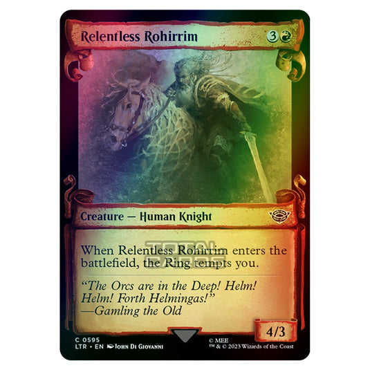 Magic The Gathering - The Lord of the Rings - Tales of Middle-Earth - Relentless Rohirrim - 0595 (Foil)