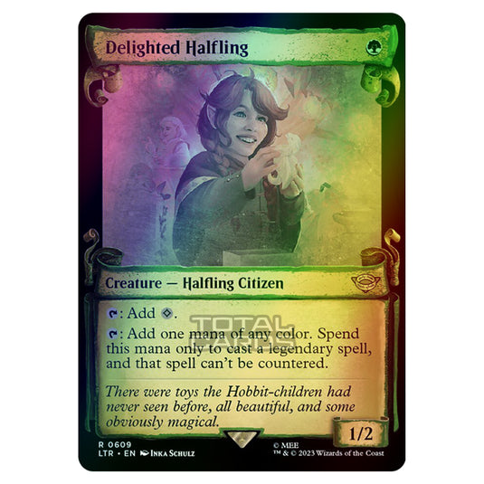 Magic The Gathering - The Lord of the Rings - Tales of Middle-Earth - Delighted Halfling - 0609 (Foil)