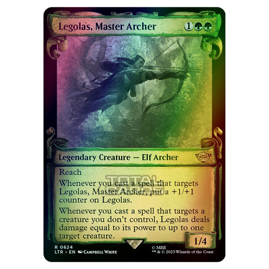 Magic The Gathering - The Lord of the Rings - Tales of Middle-Earth - Legolas, Master Archer - 0624 (Foil)