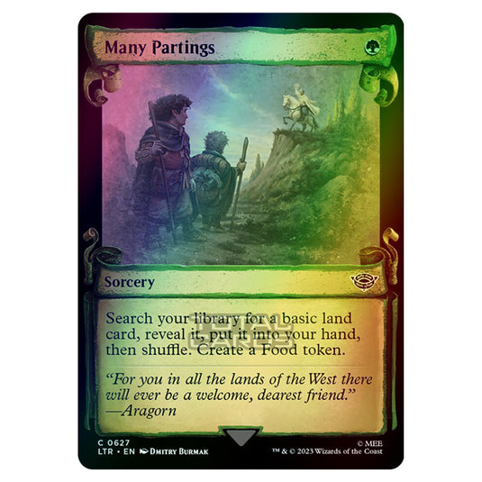 Magic The Gathering - The Lord of the Rings - Tales of Middle-Earth - Many Partings - 0627 (Foil)