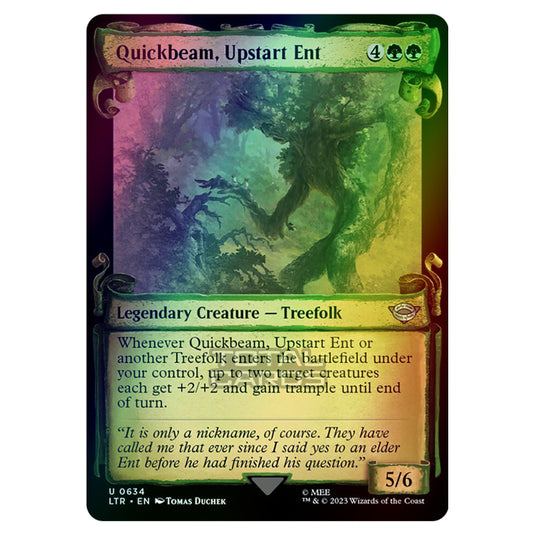 Magic The Gathering - The Lord of the Rings - Tales of Middle-Earth - Quickbeam, Upstart Ent - 0634 (Foil)