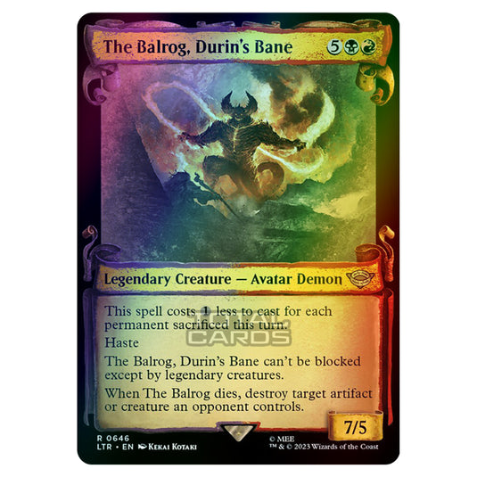 Magic The Gathering - The Lord of the Rings - Tales of Middle-Earth - The Balrog, Durin's Bane - 0646 (Foil)