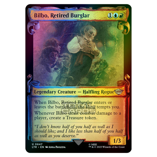 Magic The Gathering - The Lord of the Rings - Tales of Middle-Earth - Bilbo, Retired Burglar - 0647 (Foil)