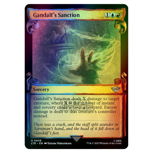 Magic The Gathering - The Lord of the Rings - Tales of Middle-Earth - Gandalf's Sanction - 0659 (Foil)