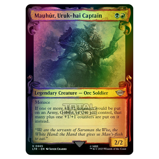 Magic The Gathering - The Lord of the Rings - Tales of Middle-Earth - Mauhúr, Uruk-hai Captain - 0665 (Foil)