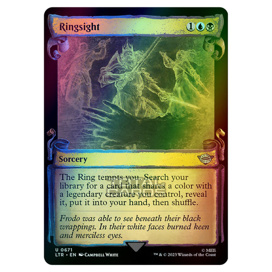 Magic The Gathering - The Lord of the Rings - Tales of Middle-Earth - Ringsight - 0671 (Foil)