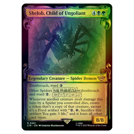 Magic The Gathering - The Lord of the Rings - Tales of Middle-Earth - Shelob, Child of Ungoliant - 0681 (Foil)