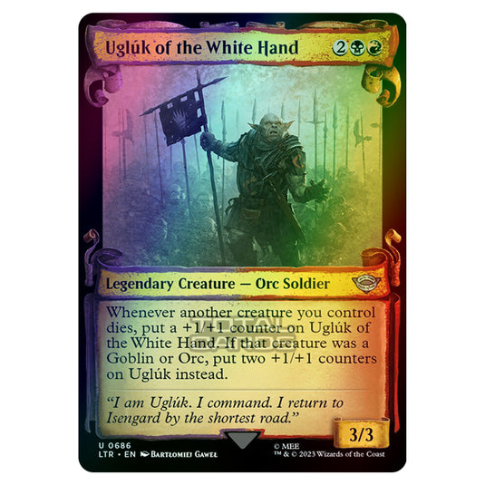 Magic The Gathering - The Lord of the Rings - Tales of Middle-Earth - Uglúk of the White Hand - 0686 (Foil)