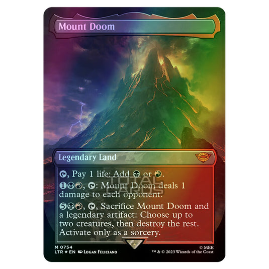 Magic The Gathering - The Lord of the Rings - Tales of Middle-Earth - Mount Doom - 0754 (Foil)
