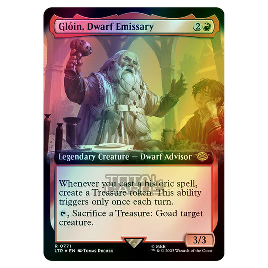 Magic The Gathering - The Lord of the Rings - Tales of Middle-Earth - Glóin, Dwarf Emissary - 0771 (Foil)