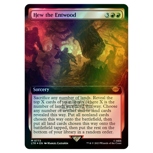 Magic The Gathering - The Lord of the Rings - Tales of Middle-Earth - Hew the Entwood - 0772 (Foil)