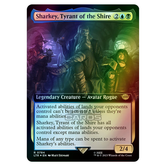 Magic The Gathering - The Lord of the Rings - Tales of Middle-Earth - Sharkey, Tyrant of the Shire - 0784 (Foil)