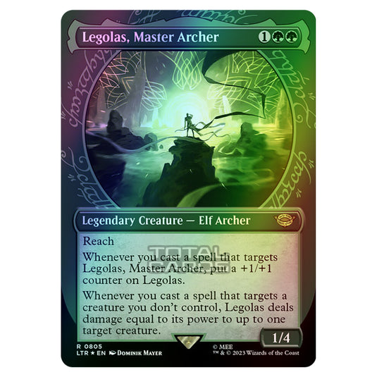 Magic The Gathering - The Lord of the Rings - Tales of Middle-Earth - Legolas, Master Archer - 0805 (Foil)