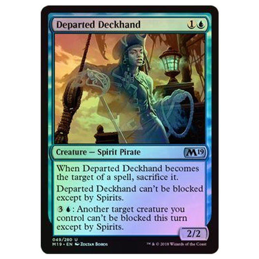 Magic The Gathering - Core Set 2019 - Departed Deckhand - (Foil) - 049/280