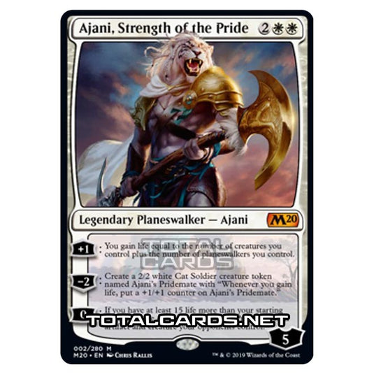 Magic The Gathering - Core Set 2020 - Ajani, Strength of the Pride - 2/280