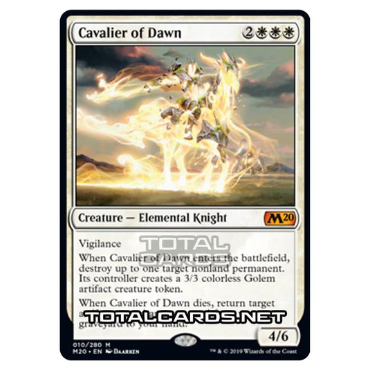 Magic The Gathering - Core Set 2020 - Cavalier of Dawn - 10/280