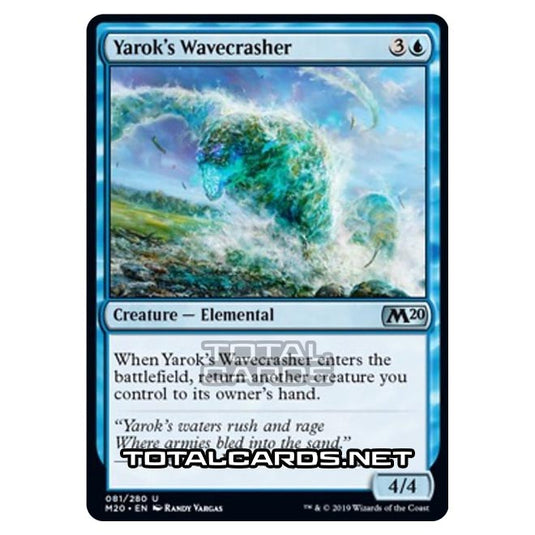 Magic The Gathering - Core Set 2020 - Yarok's Wavecrasher - 81/280