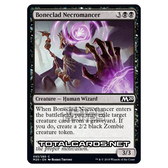 Magic The Gathering - Core Set 2020 - Boneclad Necromancer - 93/280